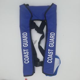 Jaket Pelampung Tiup Penjaga Pantai Biru Angkatan Laut 150N Dengan Silinder CO2 33g