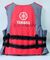 Nylon Polyester Merah / Abu-abu YAMAHA Life Jacket Water Sport Foam Life Vest