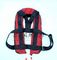 Persetujuan EC / MED 150N Orange Red Double Air Chamber Jaket Inflatable Life with Harness