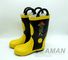 Steel Toe Fireman Boots Karet Peralatan Fighter Api EN15090-2012 Sepatu Safety