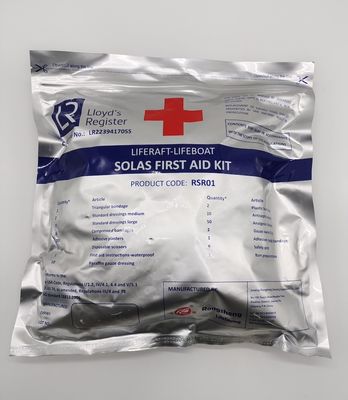 Kit pertolongan pertama yang disetujui oleh Lloyd's Register SOLAS untuk perahu penyelamat dan perahu penyelamat