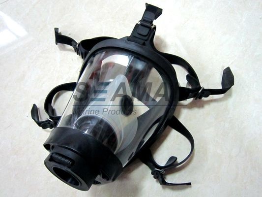 Silicone Rubber Cylindrical Masker Wajah Penuh Masker Gas Untuk Aparatus Pernapasan